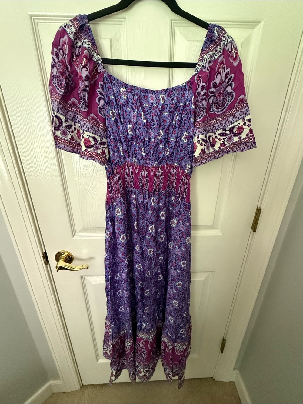 Purple Boho Maxi Dress